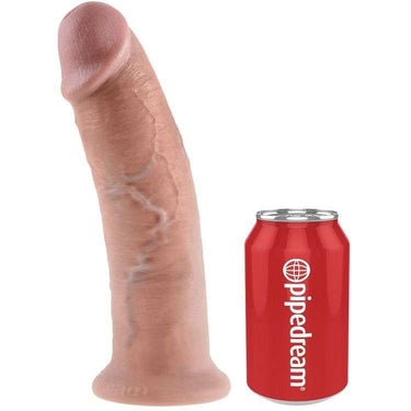 Dildo Realistico King Cock Pelle Naturale con Ventosa e Compatibilità Imbracatura